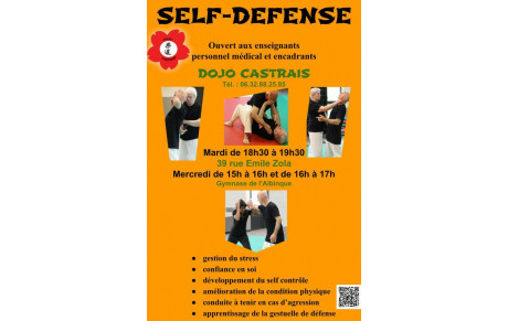 Self défense pour enseignants personnel médical et encadrants.